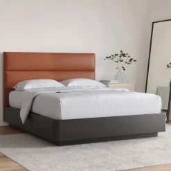 West Elm Panel Tufted Wall Mounted Headboard - Leather