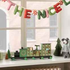 West Elm Paper Tabletop Train Advent Calendar
