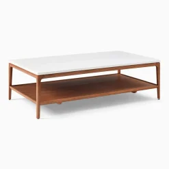 West Elm Parker Marble Coffee Table (58")