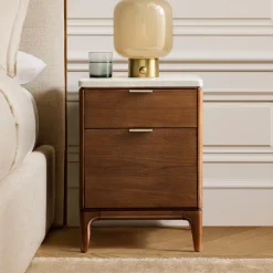 West Elm Parker Marble Mini Nightstand (16")