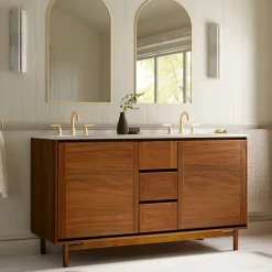 West Elm Parquet Double Bathroom Vanity (60")
