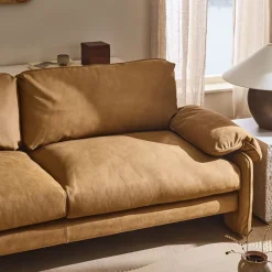 West Elm Parry Leather Sofa (86")
