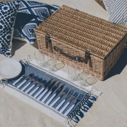 West Elm Party Pack Picnic Basket (22 Piece Set)