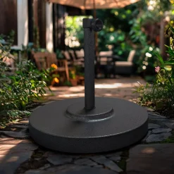 West Elm Patio Umbrella Base with Steel Cover (50 lbs - 75 lbs)