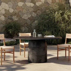 West Elm Patti Round Outdoor Dining Table (42"–60")