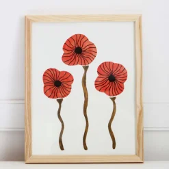 West Elm Pauline Stanley Studio Wall Art - Poppies