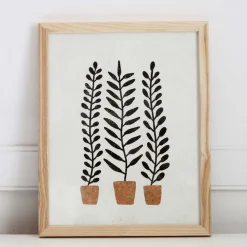West Elm Pauline Stanley Studio Wall Art - Potted Ferns