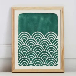 West Elm Pauline Stanley Studio Wall Art - Scallop Waves