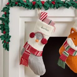 West Elm Penguin Plush Stocking