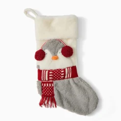 West Elm Penguin Plush Stocking