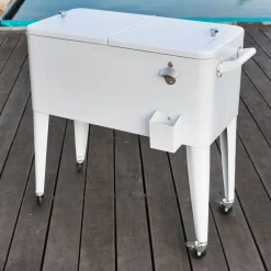 West Elm Permasteel 80 Qt. Portable Rolling Patio Cooler