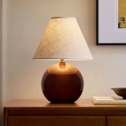 West Elm Perry Glass Table Lamp (15.5")