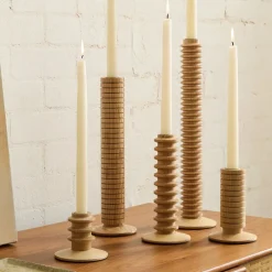 West Elm Peyton Wood Taper Holders