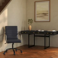 West Elm Phanie Leather Office Chair