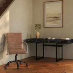West Elm Phanie Leather Office Chair