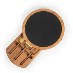 West Elm Picnic Time Insignia Acacia Wood & Slate 4-Piece Cheese Board & Tool Set
