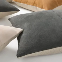 West Elm Pieced Suede Pillow Cover