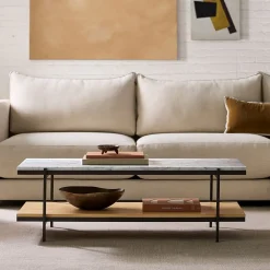 West Elm Pierce Marble Coffee Table (47.5")