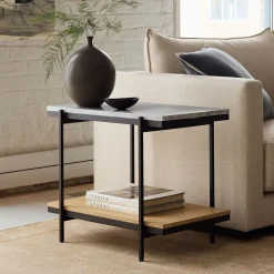 West Elm Pierce Marble Side Table (28")