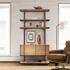 West Elm Pierce Narrow Storage Shelf Unit (42")
