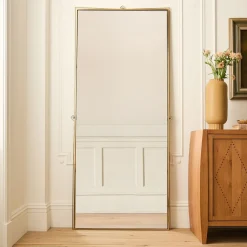 West Elm Pierce & Ward Brass Floor Mirror