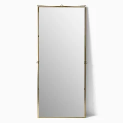 West Elm Pierce & Ward Brass Floor Mirror