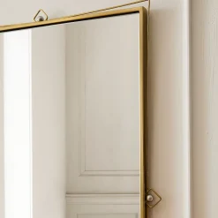 West Elm Pierce & Ward Brass Wall Mirror
