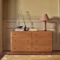 West Elm Pierce & Ward Burl Wood 6-Drawer Dresser (60")