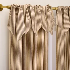 West Elm Pierce & Ward Cotton Linen Stripe Curtain