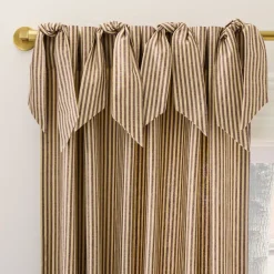 West Elm Pierce & Ward Cotton Linen Stripe Curtain