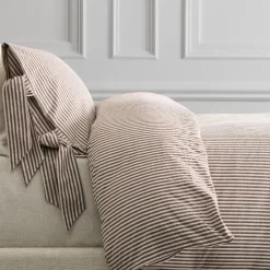 West Elm Pierce & Ward Cotton Linen Stripe Duvet Cover & Shams
