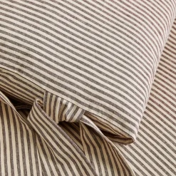 West Elm Pierce & Ward Cotton Linen Stripe Duvet Cover & Shams