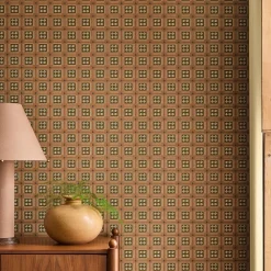 West Elm Pierce & Ward Floral Grid Peel & Stick Wallpaper