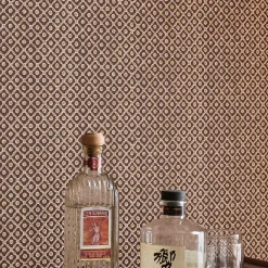 West Elm Pierce & Ward Floral Tile Peel & Stick Wallpaper