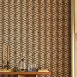 West Elm Pierce & Ward Foliage Stripe Peel & Stick Wallpaper
