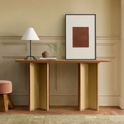 West Elm Pierce & Ward Linen Console Table (60")