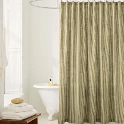 West Elm Pierce & Ward Mini Stripe Shower Curtain