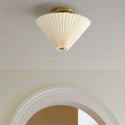 West Elm Pierce & Ward Pleated Flush Mount (12")