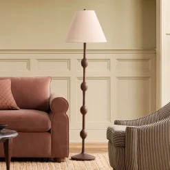 West Elm Pierce & Ward Ribbed Wood Floor Lamp (58")