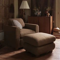 West Elm Pierce & Ward Tape Chair Ottoman
