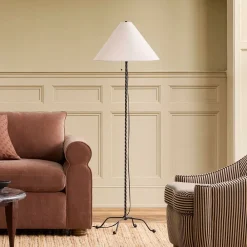 West Elm Pierce & Ward Twisted Metal Floor Lamp (58")