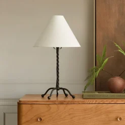 West Elm Pierce & Ward Twisted Metal Table Lamp (20")