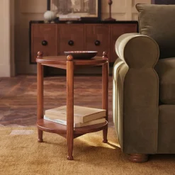 West Elm Pierce & Ward Wood Tiered Side Table (18")