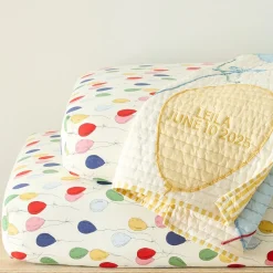 Kids West Elm Pink Chicken Balloons Baby Bedding Collection