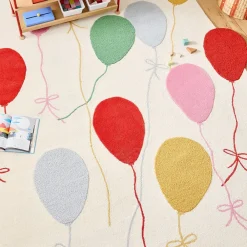Kids West Elm Pink Chicken Balloons Rug