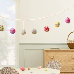 Kids West Elm Pink Chicken Felt Easter Egg Garland