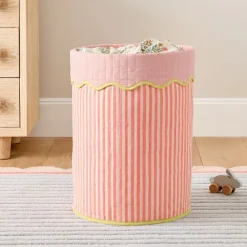 Kids West Elm Chicken Stripe Hamper