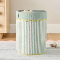 Kids West Elm Chicken Stripe Hamper