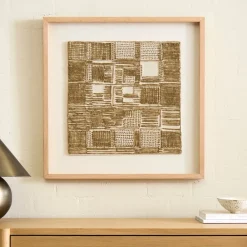 West Elm Pixelated Embroidery Wall Art
