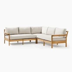 West Elm Playa Outdoor 3-Piece L-Shaped Sectional Cushion Covers